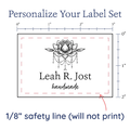 PPLR_HIDDEN_PRODUCT Boho Lotus Flower Label Set