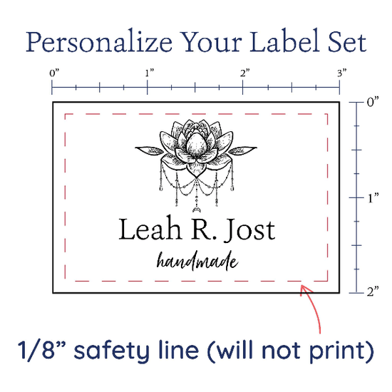 PPLR_HIDDEN_PRODUCT Boho Lotus Flower Label Set