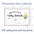 PPLR_HIDDEN_PRODUCT Cute Buzzing Bee Large Label