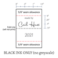 PPLR_HIDDEN_PRODUCT Medium Satin Tags - Text Only, 1.5" Ribbon