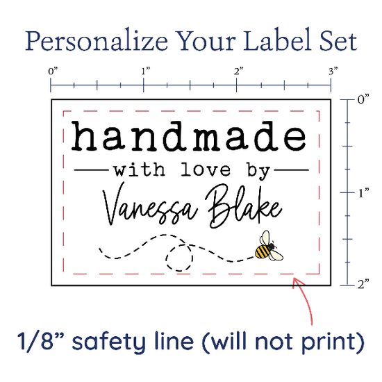 PPLR_HIDDEN_PRODUCT Flying Honeybee Label Set