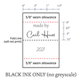 PPLR_HIDDEN_PRODUCT Medium Satin Tags - Text Only, 1.5" Ribbon