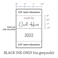 PPLR_HIDDEN_PRODUCT Medium Satin Tags - Text Only, 1.5" Ribbon