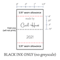 PPLR_HIDDEN_PRODUCT Medium Satin Tags - Text Only, 1.5" Ribbon
