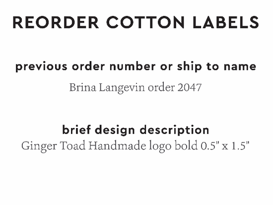 PPLR_HIDDEN_PRODUCT Reorder Previous Label Design - COTTON