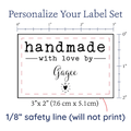 PPLR_HIDDEN_PRODUCT Modern Blanket Label with Heart