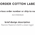 PPLR_HIDDEN_PRODUCT Reorder Previous Label Design - COTTON