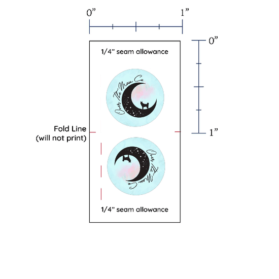 PPLR_HIDDEN_PRODUCT Upload your Logo or Image -1"x1" Cotton Label