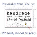 PPLR_HIDDEN_PRODUCT Flying Honeybee Label Set
