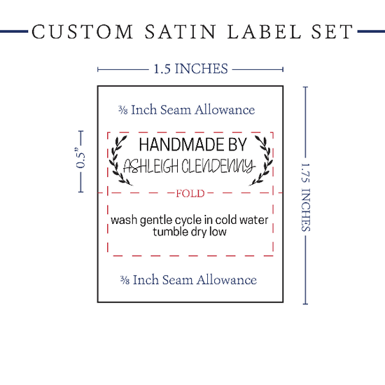 PPLR_HIDDEN_PRODUCT Small Laurel Labels - Satin - 1.5" wide