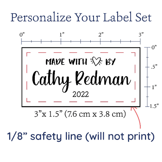 PPLR_HIDDEN_PRODUCT Large Modern Made with Love - Cotton