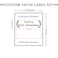 PPLR_HIDDEN_PRODUCT Small Laurel Labels - Satin - 1.5" wide