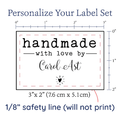 PPLR_HIDDEN_PRODUCT Modern Blanket Label with Heart - Cotton