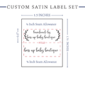 PPLR_HIDDEN_PRODUCT Small Laurel Labels - Satin - 1.5" wide