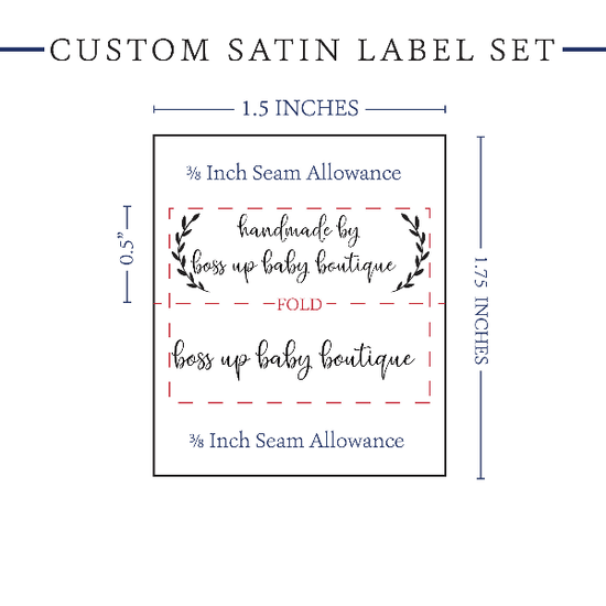 PPLR_HIDDEN_PRODUCT Small Laurel Labels - Satin - 1.5" wide