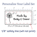 PPLR_HIDDEN_PRODUCT Wishing Flower Blanket Tag - Cotton