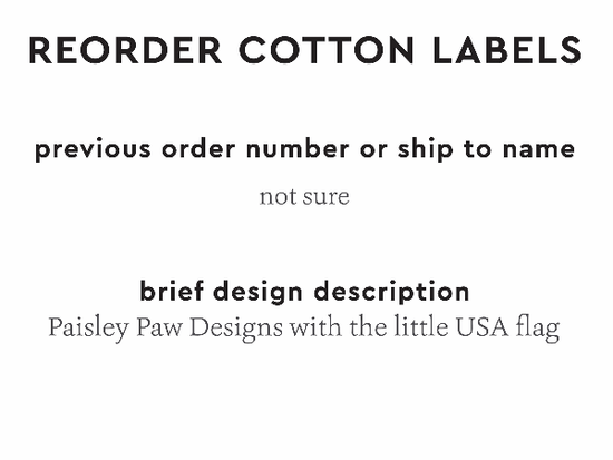 PPLR_HIDDEN_PRODUCT Reorder Previous Label Design - COTTON