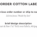 PPLR_HIDDEN_PRODUCT Reorder Previous Label Design - COTTON