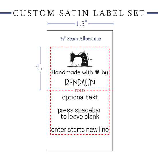 PPLR_HIDDEN_PRODUCT Sewing Icons Label Set - Satin - 1.5" wide