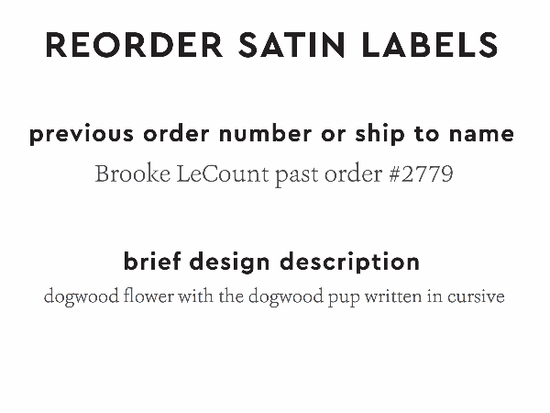 PPLR_HIDDEN_PRODUCT Reorder Previous Label Design - SATIN