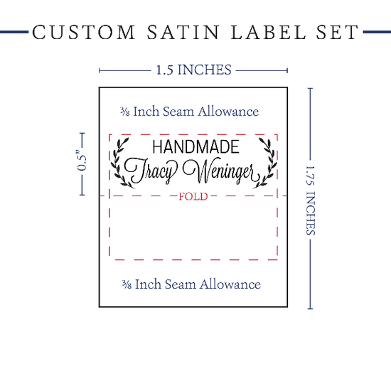 PPLR_HIDDEN_PRODUCT Small Laurel Labels - Satin - 1.5" wide