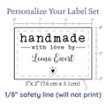 PPLR_HIDDEN_PRODUCT Modern Blanket Label with Heart - Cotton
