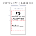PPLR_HIDDEN_PRODUCT Sewing Icons Label Set - Satin - 1.5" wide