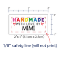 PPLR_HIDDEN_PRODUCT Rainbow Handmade with Love - Cotton