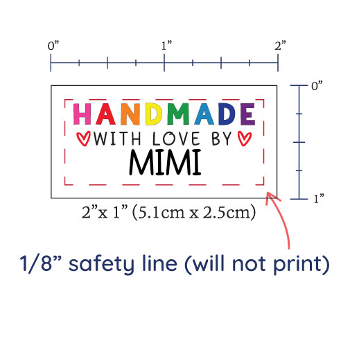 PPLR_HIDDEN_PRODUCT Rainbow Handmade with Love - Cotton