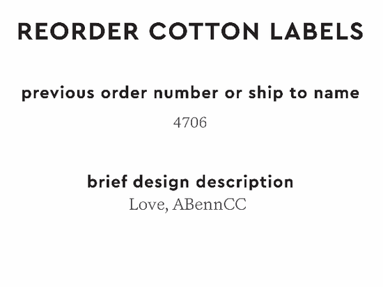 PPLR_HIDDEN_PRODUCT Reorder Previous Label Design - COTTON