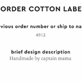 PPLR_HIDDEN_PRODUCT Reorder Previous Label Design - COTTON