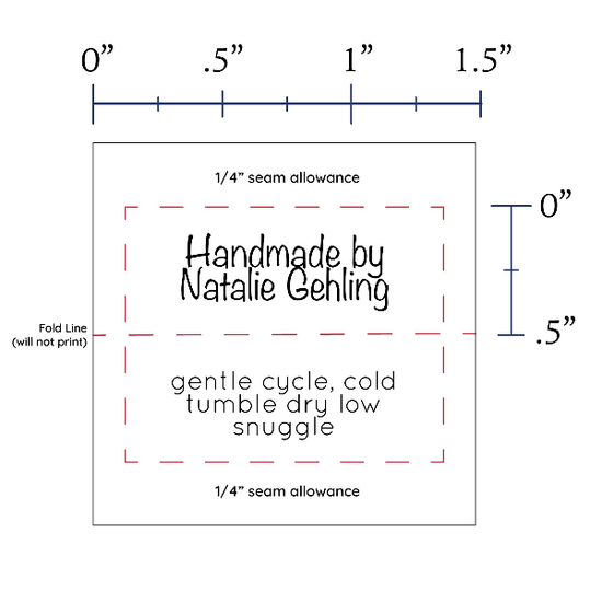 PPLR_HIDDEN_PRODUCT Two Line Tiny Labels - Cotton