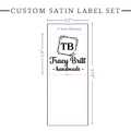 PPLR_HIDDEN_PRODUCT Monogram Satin Labels - Satin - 1.5" wide