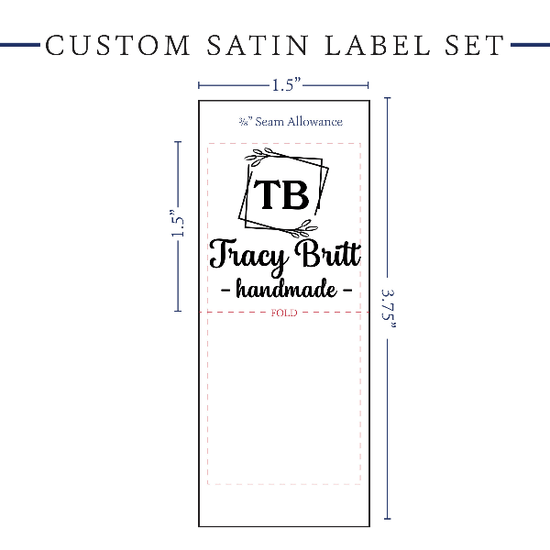 PPLR_HIDDEN_PRODUCT Monogram Satin Labels - Satin - 1.5" wide