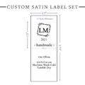 PPLR_HIDDEN_PRODUCT Monogram Satin Labels - Satin - 1.5" wide