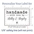 PPLR_HIDDEN_PRODUCT Modern Blanket Label with Heart - Cotton