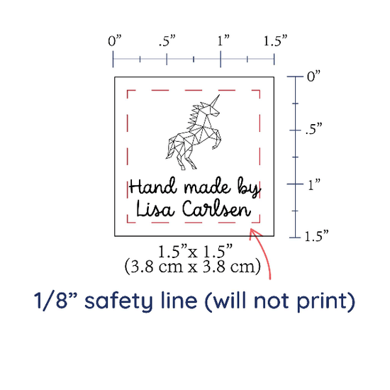 PPLR_HIDDEN_PRODUCT Geometric Unicorn - Cotton