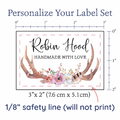 PPLR_HIDDEN_PRODUCT Boho Antlers and Flowers - Cotton