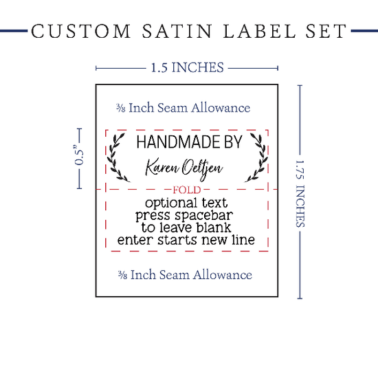 PPLR_HIDDEN_PRODUCT Small Laurel Labels - Satin - 1.5" wide