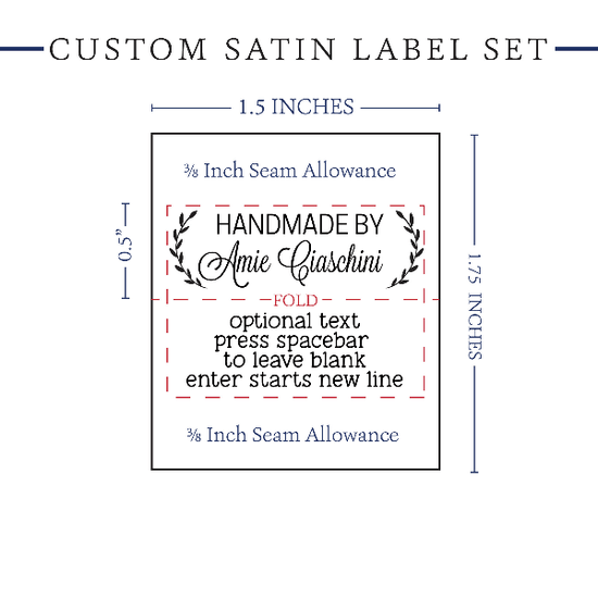 PPLR_HIDDEN_PRODUCT Small Laurel Labels - Satin - 1.5" wide