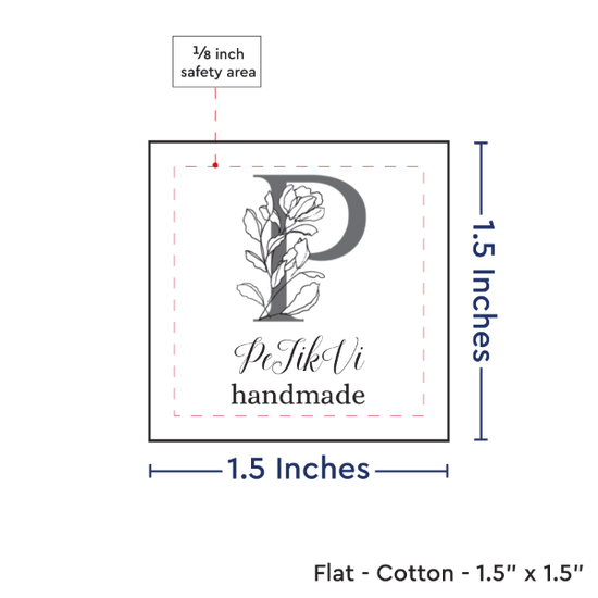 PPLR_HIDDEN_PRODUCT Floral Letter (1.5" square) - Cotton