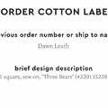 PPLR_HIDDEN_PRODUCT Reorder Previous Label Design - COTTON