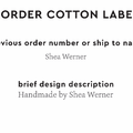 PPLR_HIDDEN_PRODUCT Reorder Previous Label Design - COTTON