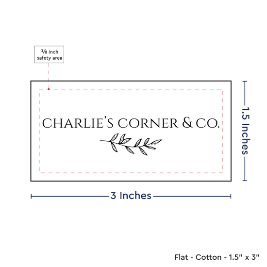 PPLR_HIDDEN_PRODUCT Print your Logo or Image on FLAT Cotton Tags