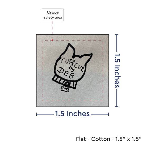 PPLR_HIDDEN_PRODUCT Print your Logo or Image on FLAT Cotton Tags