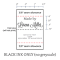 PPLR_HIDDEN_PRODUCT Medium Satin Tags - Text Only, 1.5" Ribbon