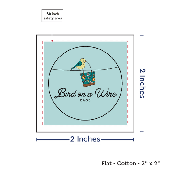 PPLR_HIDDEN_PRODUCT Print your Logo or Image on FLAT Cotton Tags
