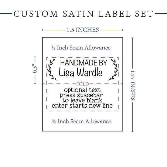 PPLR_HIDDEN_PRODUCT Small Laurel Labels - Satin - 1.5" wide