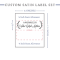 PPLR_HIDDEN_PRODUCT Small Laurel Labels - Satin - 1.5" wide