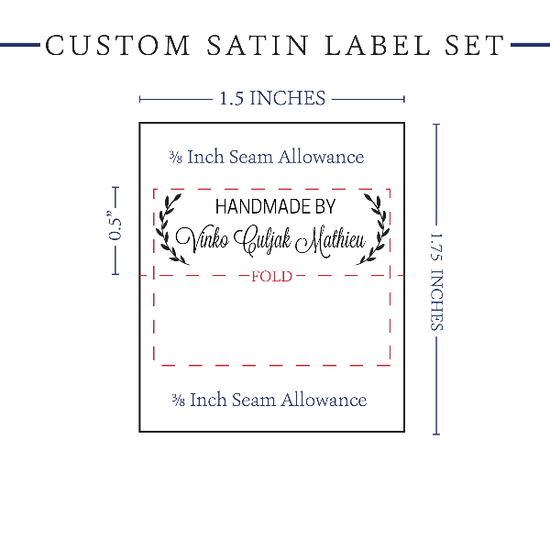 PPLR_HIDDEN_PRODUCT Small Laurel Labels - Satin - 1.5" wide